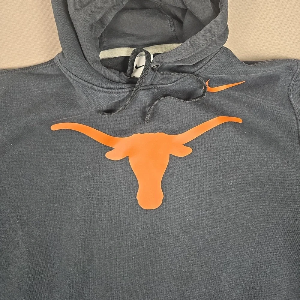 Nike Texas Longhorns Hoodie Mens XL Gray Primetime Club Fleece Pullover M31779